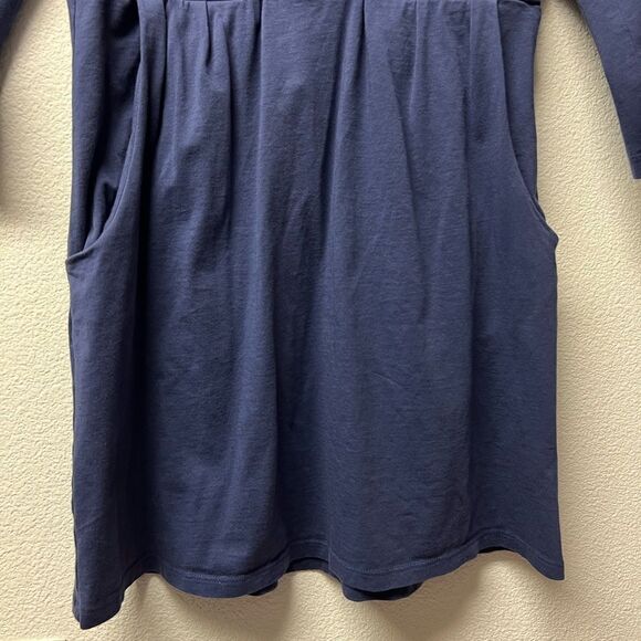 Garnet Hill Faux Wrap Jersey Mini Dress - Picture 5 of 9